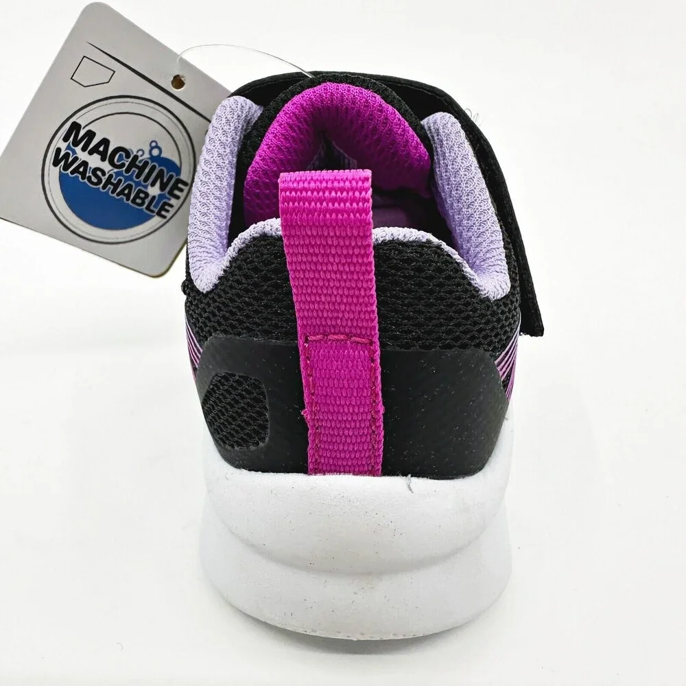 Skechers Microspec Bold Delight Black Toddlers Girls Size 5